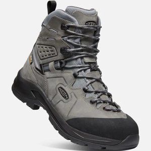 KEEN Karraig Mid Waterproof Backpacking Boot - Men's Bungee Cord/Green Gable new